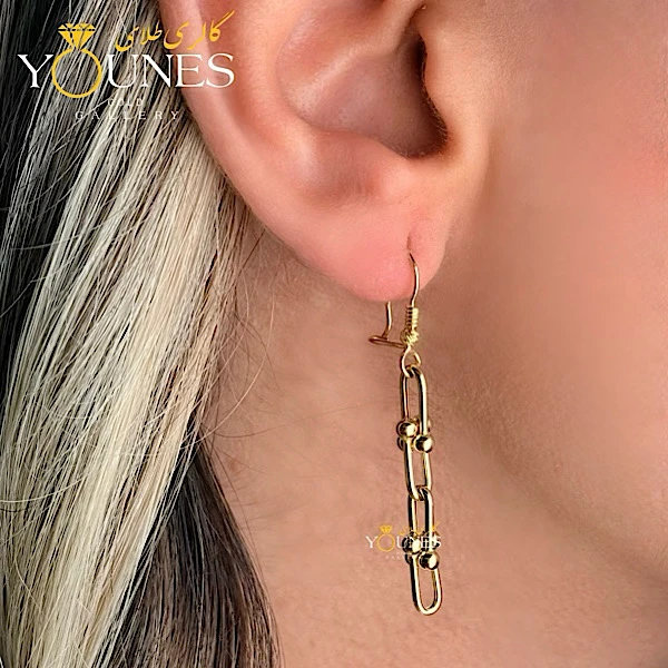 گوشواره طلا عصایی تیفانی